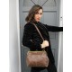 Layla Zipped Clip Lock Handbag Brown